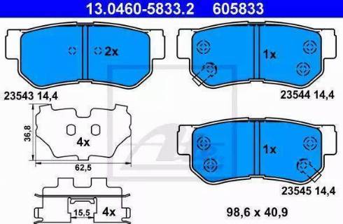 Alpha Brakes HKT-HY-514 - Тормозные колодки, дисковые, комплект autospares.lv