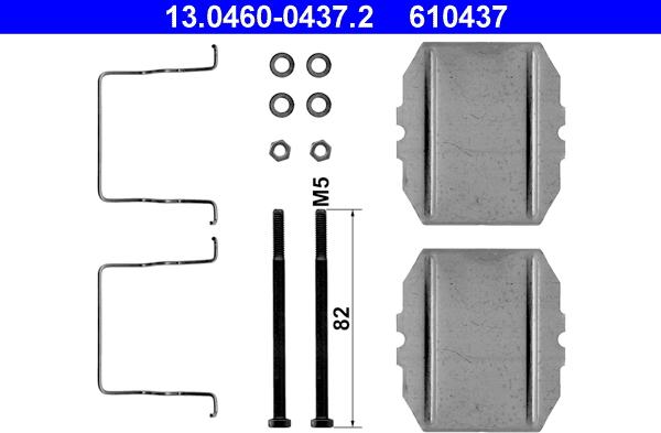 ATE 13.0460-0437.2 - Комплектующие для колодок дискового тормоза autospares.lv