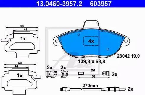 Alpha Brakes HKP-FT-031 - Тормозные колодки, дисковые, комплект autospares.lv