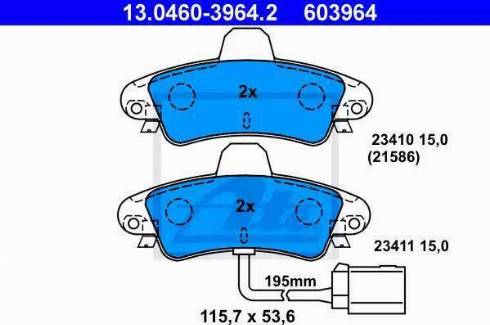 Alpha Brakes HKT-FR-006 - Тормозные колодки, дисковые, комплект autospares.lv