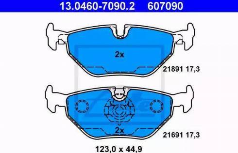 Alpha Brakes HKT-BM-007 - Тормозные колодки, дисковые, комплект autospares.lv