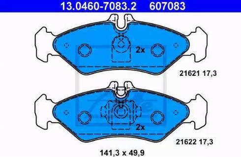 Alpha Brakes HKT-VW-004 - Тормозные колодки, дисковые, комплект autospares.lv