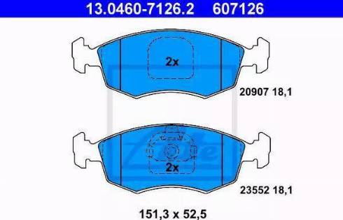 Alpha Brakes HKP-FT-033 - Тормозные колодки, дисковые, комплект autospares.lv