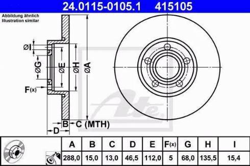 Alpha Brakes HTP-AU-005 - Тормозной диск autospares.lv