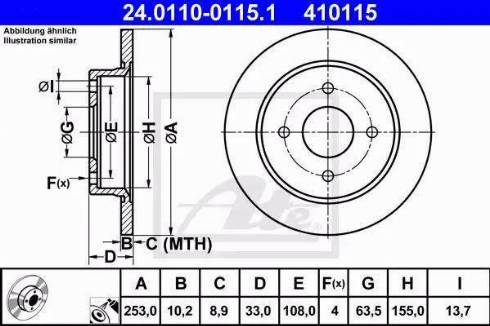 Alpha Brakes HTT-FR-002 - Тормозной диск autospares.lv