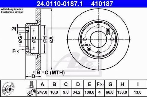 Alpha Brakes HTP-PE-002 - Тормозной диск autospares.lv