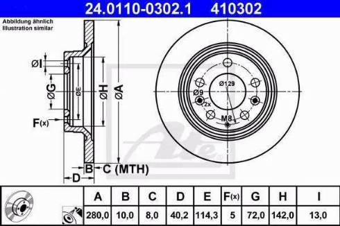 Alpha Brakes HTT-MZ-029 - Тормозной диск autospares.lv