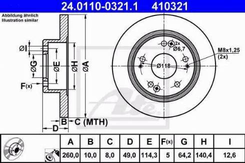 Alpha Brakes HTT-HD-030 - Тормозной диск autospares.lv