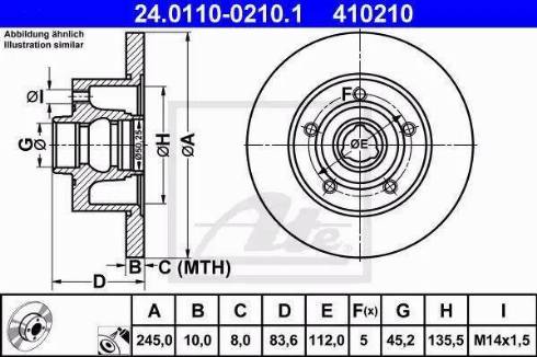 Alpha Brakes HTT-AU-007 - Тормозной диск autospares.lv