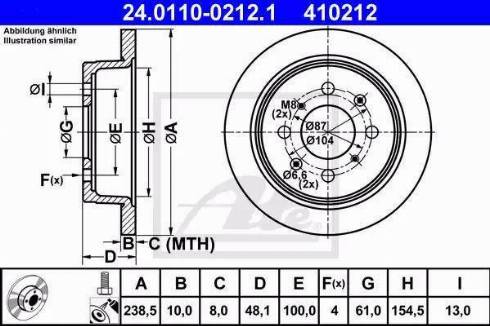 Alpha Brakes HTT-HD-003 - Тормозной диск autospares.lv