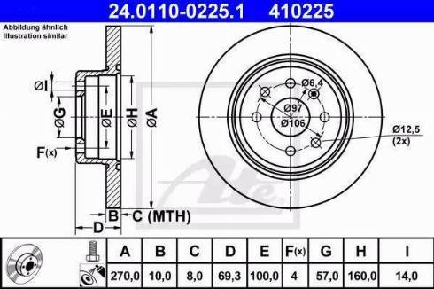 Alpha Brakes HTT-PL-008 - Тормозной диск autospares.lv