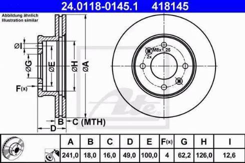 Alpha Brakes HTP-KA-322 - Тормозной диск autospares.lv