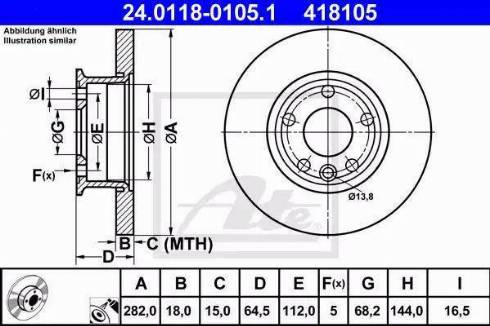 Alpha Brakes HTP-VW-025 - Тормозной диск autospares.lv