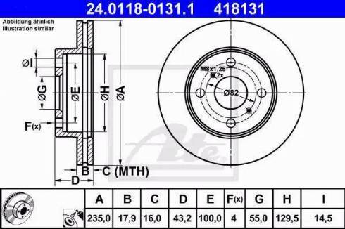 Alpha Brakes HTP-TY-120 - Тормозной диск autospares.lv