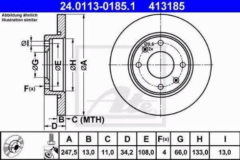 Alpha Brakes HTP-PE-004 - Тормозной диск autospares.lv