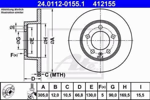 Alpha Brakes HTT-RE-019 - Тормозной диск autospares.lv