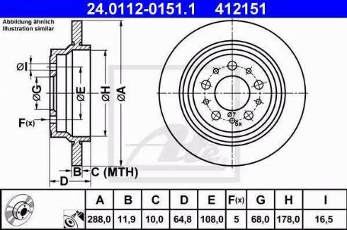 Alpha Brakes HTT-VV-005 - Тормозной диск autospares.lv