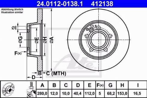 Alpha Brakes HTT-VW-001 - Тормозной диск autospares.lv