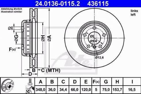 Alpha Brakes HTP-BM-040 - Тормозной диск autospares.lv