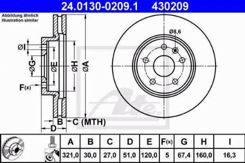 Alpha Brakes HTP-PL-034 - Тормозной диск autospares.lv