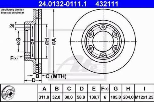 Alpha Brakes HTP-TY-124 - Тормозной диск autospares.lv