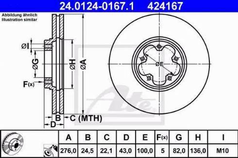 Alpha Brakes HTP-FR-034 - Тормозной диск autospares.lv