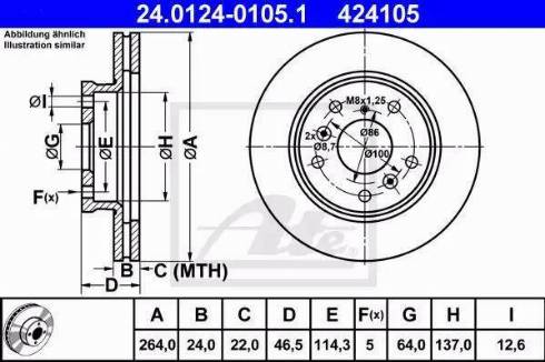 Alpha Brakes HTP-MZ-040 - Тормозной диск autospares.lv