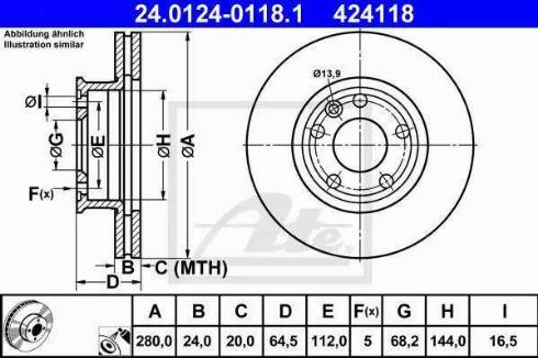 Alpha Brakes HTP-VW-026 - Тормозной диск autospares.lv