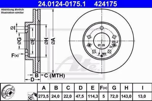 Alpha Brakes HTP-MZ-074 - Тормозной диск autospares.lv