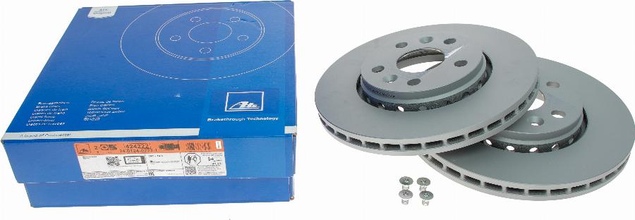 ATE 24.0124-0222.1 - Тормозной диск autospares.lv