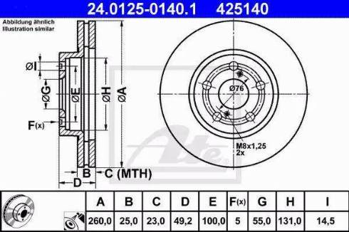 Alpha Brakes HTP-TY-121 - Тормозной диск autospares.lv