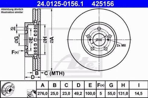 Alpha Brakes HTP-TY-136 - Тормозной диск autospares.lv