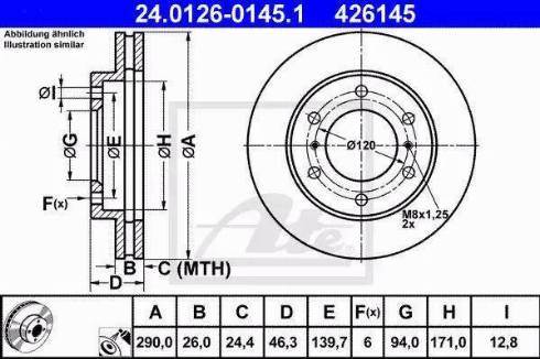 Alpha Brakes HTP-MS-046 - Тормозной диск autospares.lv