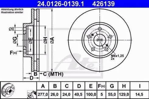 Alpha Brakes HTP-TY-138 - Тормозной диск autospares.lv