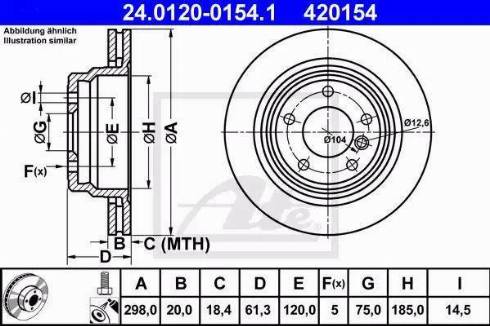 Alpha Brakes HTT-BM-007 - Тормозной диск autospares.lv