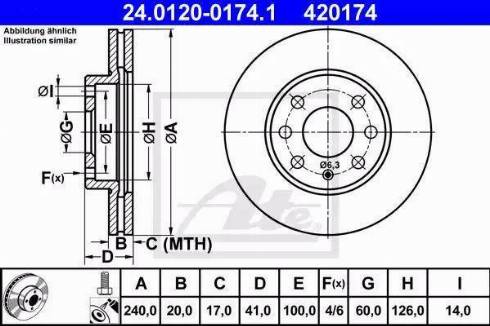 Alpha Brakes HTP-PL-029 - Тормозной диск autospares.lv