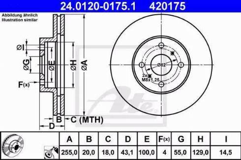 Alpha Brakes HTP-TY-129 - Тормозной диск autospares.lv