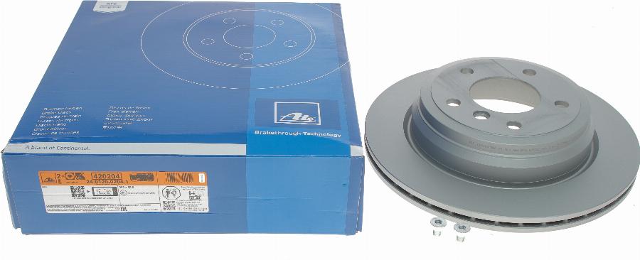 ATE 24.0120-0204.1 - Тормозной диск autospares.lv