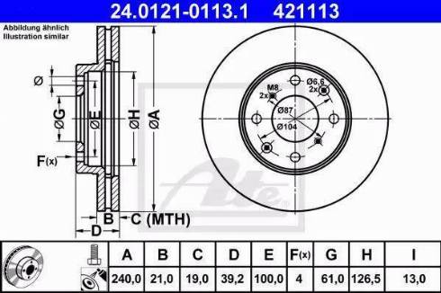 Alpha Brakes HTP-HD-037 - Тормозной диск autospares.lv