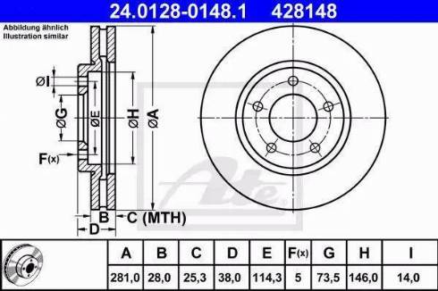 Alpha Brakes HTP-CH-018 - Тормозной диск autospares.lv