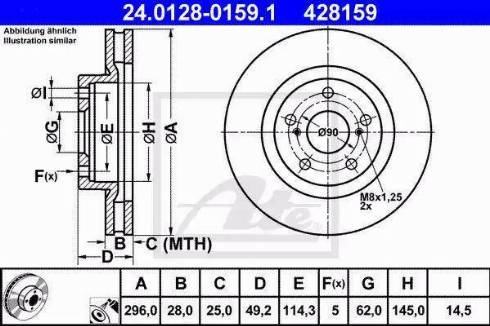 Alpha Brakes HTP-TY-154 - Тормозной диск autospares.lv