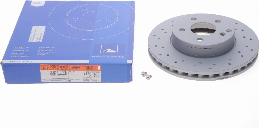 ATE 24.0128-0100.1 - Тормозной диск autospares.lv