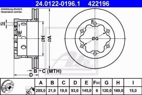 Alpha Brakes HTT-ME-015 - Тормозной диск autospares.lv