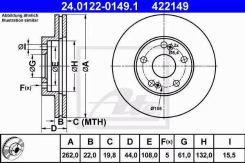 Alpha Brakes HTP-RE-013 - Тормозной диск autospares.lv