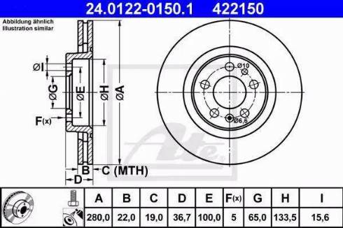 Alpha Brakes HTP-SK-004 - Тормозной диск autospares.lv