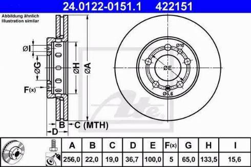 Alpha Brakes HTP-VW-001 - Тормозной диск autospares.lv