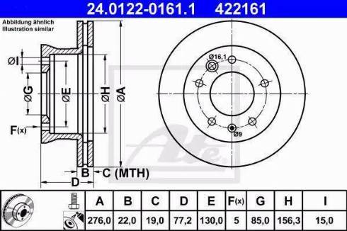 Alpha Brakes HTP-ME-022 - Тормозной диск autospares.lv