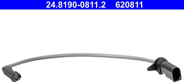 ATE 24.8190-0811.2 - Сигнализатор, износ тормозных колодок autospares.lv