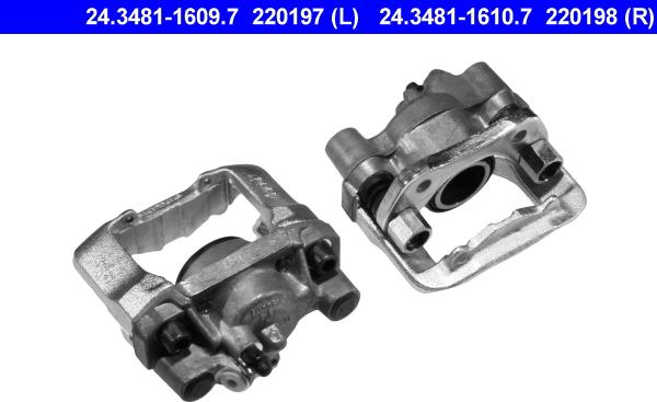 ATE 24.3481-1610.7 - Тормозной суппорт autospares.lv