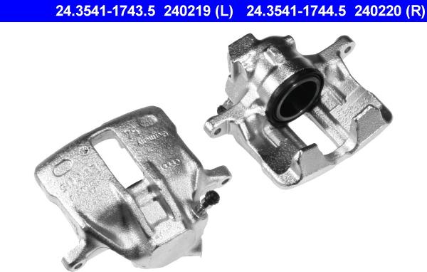 ATE 24.3541-1744.5 - Тормозной суппорт autospares.lv